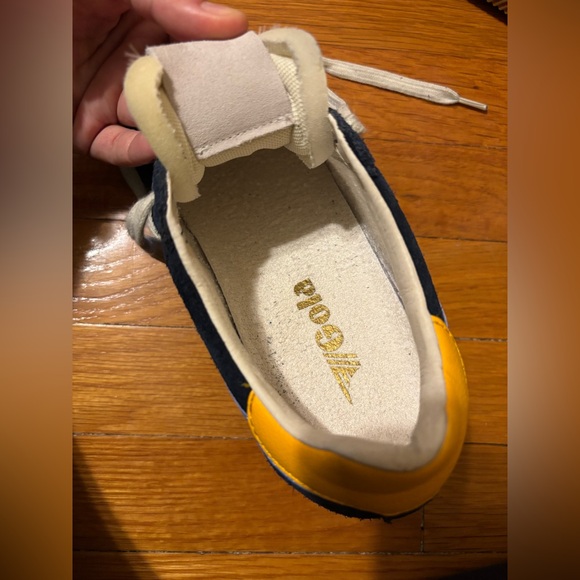 gola elan sneakers navy/visa sun/blue women’s size 8 - Picture 9 of 11